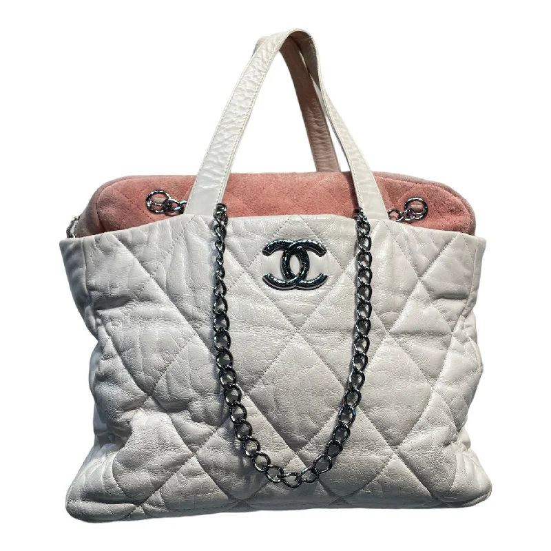 CHANEL/Tote Bag/Leather/WHT/portobello tote