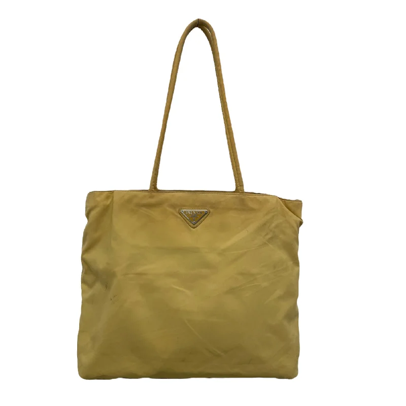 PRADA/Tote Bag/OS/Polyester/YEL/YELLOW TESSUTO