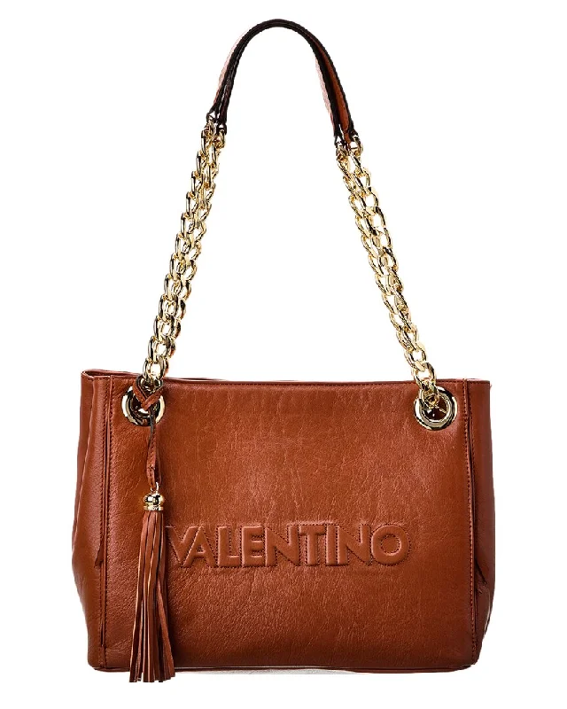 Valentino By Mario Valentino Luisa Embossed Leather Shoulder Bag