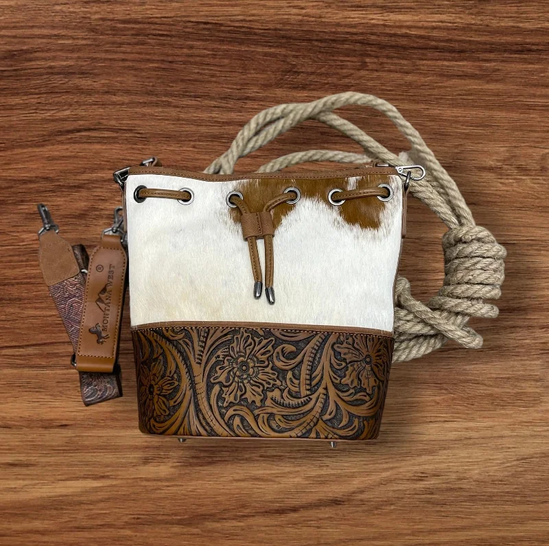 Cowhide Bucket Shoulder/Crossbody Bag