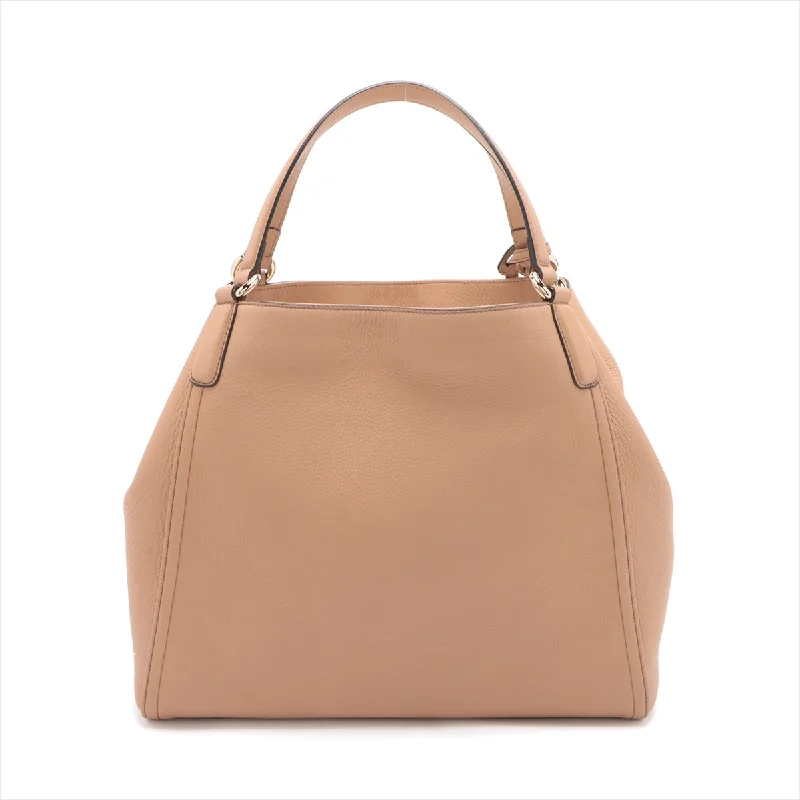 Gucci Soho Leather Tote Bag Beige 282309