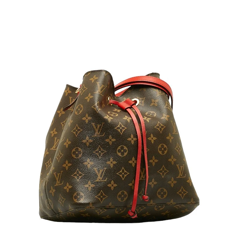 Louis Vuitton Monogram M44021 PVC/Ledger Shoulder Bag Cocklic Red Brown