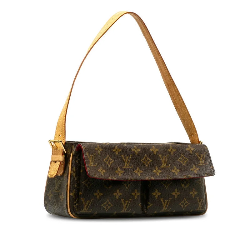 Louis Vuitton Monogram M51164 Shoulder Bag PVC/Leather Brown