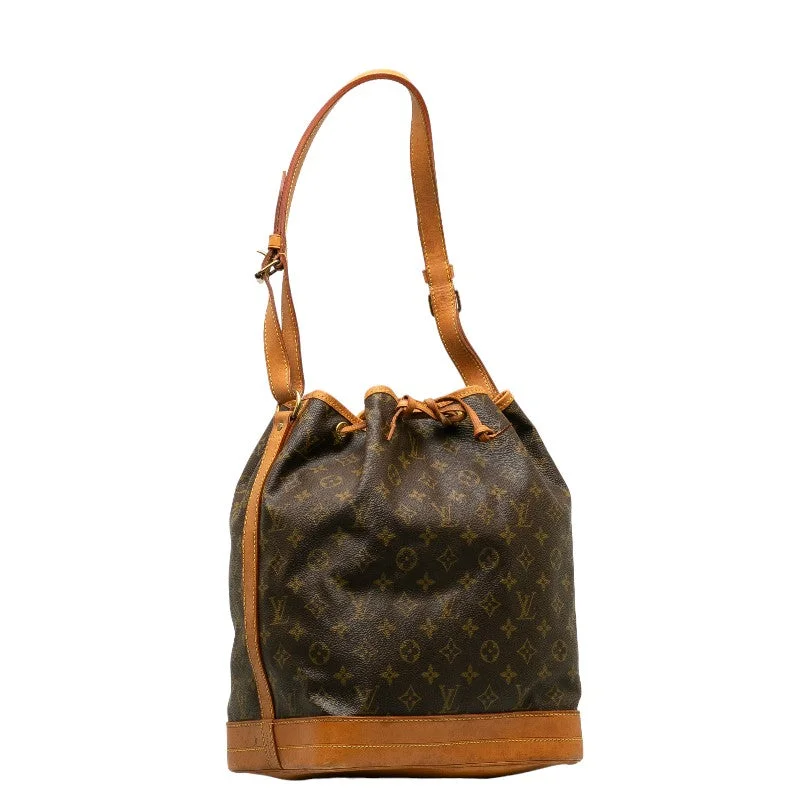 Louis Vuitton Monogram Noe Shoulder Bag M42224 Brown PVC Leather  Louis Vuitton