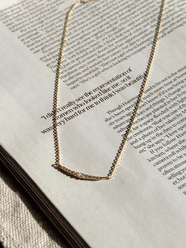 Handcrafted Beauty At Affordable Prices Gold Dip Crescent Necklace