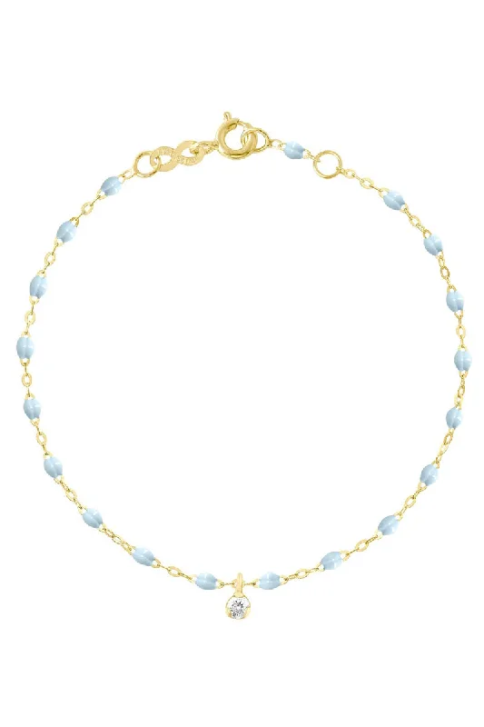 Elegant Jewelry Pieces At Unbelievable Prices 6.7" Gigi Supreme 1 Diamond Bracelet - Baby Blue + Yellow Gold Elegant Jewelry Pieces At Unbelievable Prices 6.7" Gigi Supreme 1 Diamond Bracelet - Baby Blue + Yellow Gold