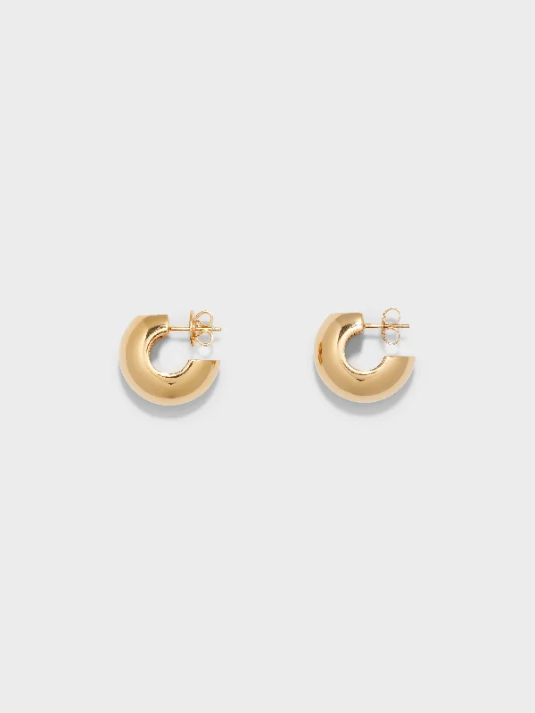 High-Quality Gemstone Jewelry For Special Occasions Alma Medium 18kt Gold-Plated Earrings High-Quality Gemstone Jewelry For Special Occasions Alma Medium 18kt Gold-Plated Earrings