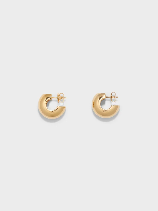 Luxury Handcrafted Jewelry For Elegant Looks Alma Small 18kt Gold-Plated Earrings