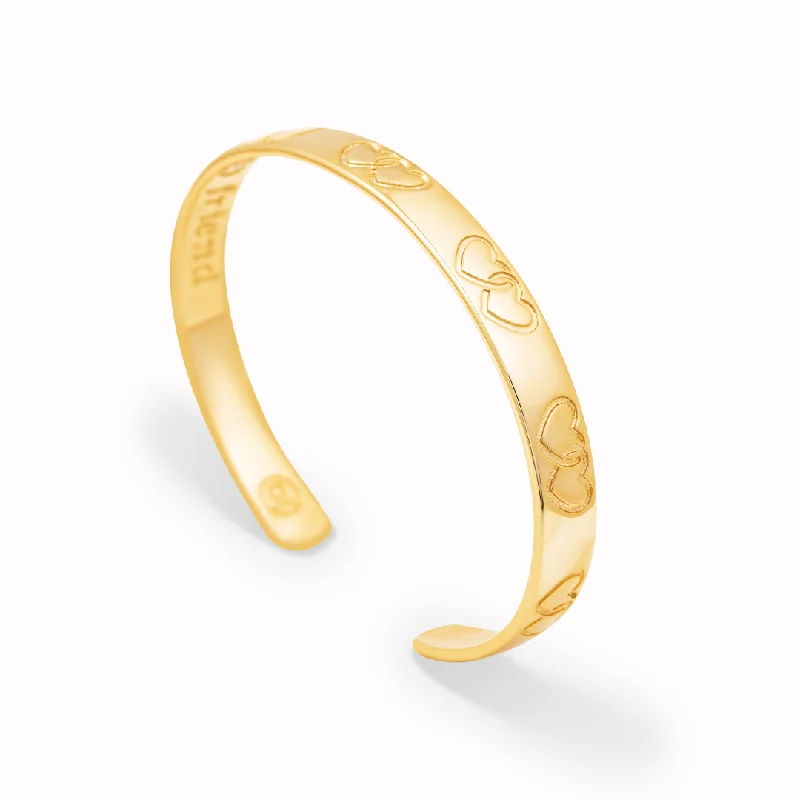 Delicate Crystal Jewelry For Sophisticated Charm ALWAYS MY SISTER, FOREVER MY FRIEND - ENGRAVED CUFF BRACELET Delicate Crystal Jewelry For Sophisticated Charm ALWAYS MY SISTER, FOREVER MY FRIEND - ENGRAVED CUFF BRACELET