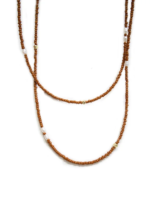 Get The Jewelry You Love At A Price You Love Amber Beaded Necklace - Gold