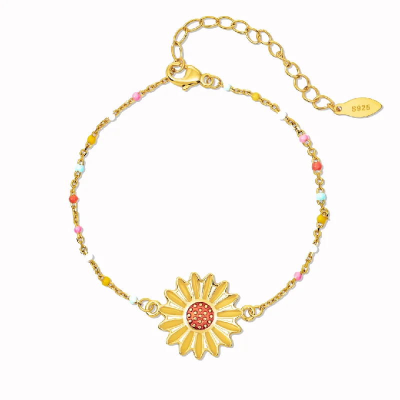 Premium Diamond Jewelry For Unforgettable Moments To My Best Friend "You Are My Sunshine" Sunflower Bracelet Premium Diamond Jewelry For Unforgettable Moments To My Best Friend "You Are My Sunshine" Sunflower Bracelet