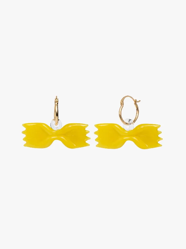 Unmissable Jewelry Clearance – Final Reductions Bowtie Pasta Hoops - Yellow