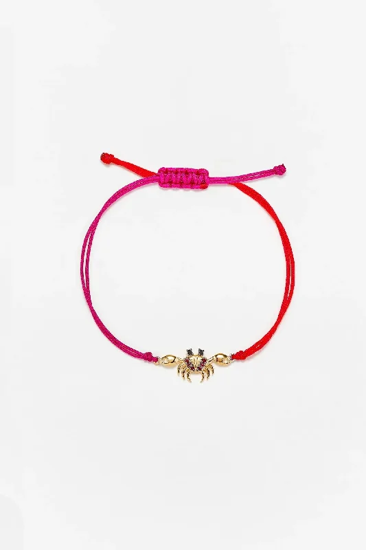 Limited-Time Offer On Elegant Jewelry Pieces Bracelet Fil Crabe - Rouge & Fuchsia Or Jaune Limited-Time Offer On Elegant Jewelry Pieces Bracelet Fil Crabe - Rouge & Fuchsia Or Jaune
