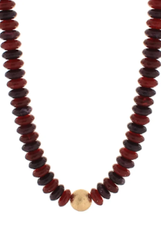 Grab Your Favorite Jewelry At The Lowest Prices Chantelle Metal and Color Rondelle Beads Necklace Grab Your Favorite Jewelry At The Lowest Prices Chantelle Metal and Color Rondelle Beads Necklace