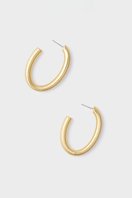 Exclusive Jewelry Discounts – Shop Now For Savings Classic Gold Oval Hoops