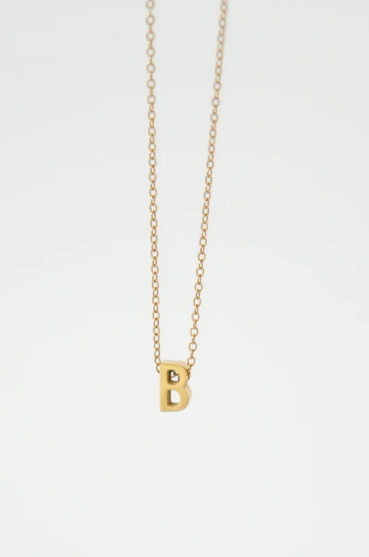 Exclusive Jewelry Markdowns – Limited-Time Offer LETTERS NECKLACE // B