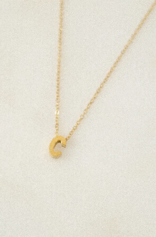 Luxury Jewelry Clearance – Shop Premium Styles Now LETTERS NECKLACE // C