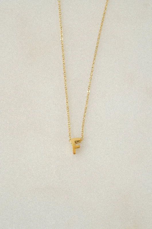 Sparkle On A Budget – Fine Jewelry For Less LETTERS NECKLACE // F