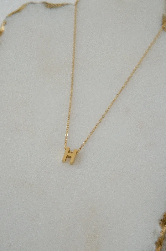 High-End Sparkle, Low-End Prices – Jewelry Sale Live LETTERS NECKLACE // H