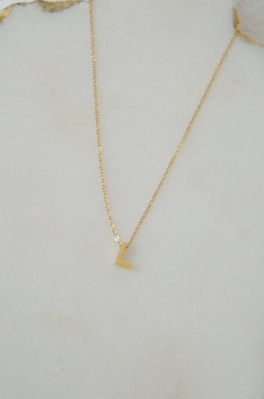 Make Your Outfit Shine With Discounted Jewelry LETTERS NECKLACE // L