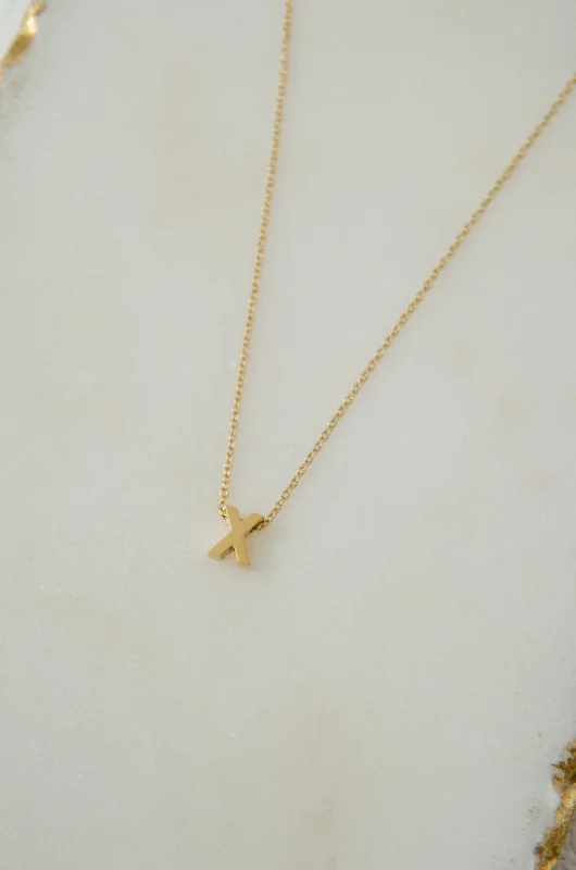 Celebrate With Sparkle – Jewelry Sale Now Live LETTERS NECKLACE // X