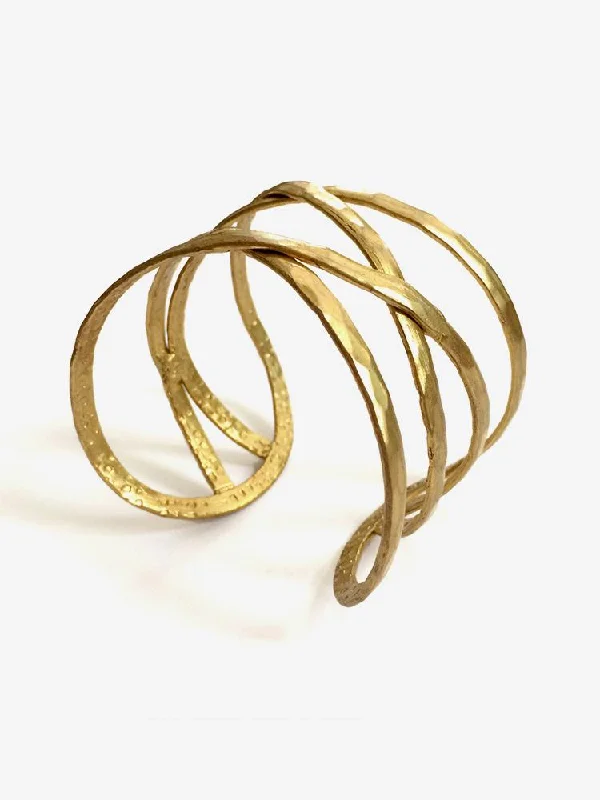 Exclusive Jewelry Bundles At Discounted Prices Criss-Cross Cuff Gold