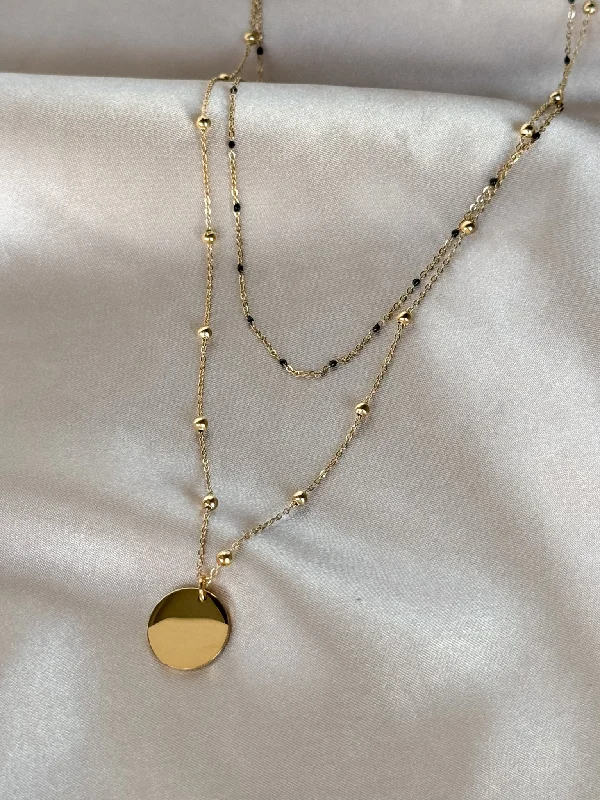 Unique Jewelry For Less – Shop The Sale Now Double Layer Pendant Necklace