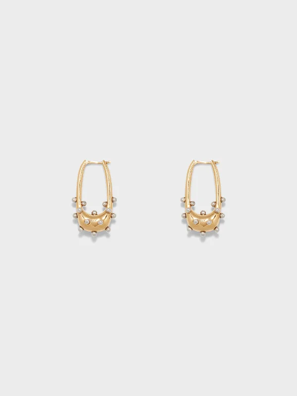 Celebrate Every Occasion With Sparkling Savings Elias 18kt Gold and Palladium-Plated Hoop Earrings Celebrate Every Occasion With Sparkling Savings Elias 18kt Gold and Palladium-Plated Hoop Earrings