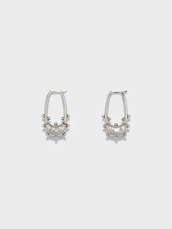 Final Call For Exquisite Jewelry At Reduced Rates Elias Palladium-Plated Hoop Earrings Final Call For Exquisite Jewelry At Reduced Rates Elias Palladium-Plated Hoop Earrings