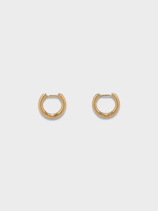 Personalized Engraved Jewelry For Meaningful Gifts Elliot 18kt Gold-Plated Hoop Earrings Personalized Engraved Jewelry For Meaningful Gifts Elliot 18kt Gold-Plated Hoop Earrings