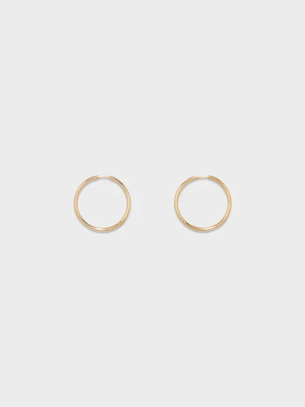 Dainty Floral Jewelry For Feminine Elegance Elona Large 18kt Gold-Plated Hoop Earrings Dainty Floral Jewelry For Feminine Elegance Elona Large 18kt Gold-Plated Hoop Earrings