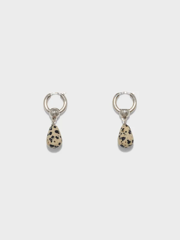 Dainty And Elegant Jewelry Now At Reduced Prices Elvin Diaspro Dalmata and Palladium-Plated Earrings Dainty And Elegant Jewelry Now At Reduced Prices Elvin Diaspro Dalmata and Palladium-Plated Earrings