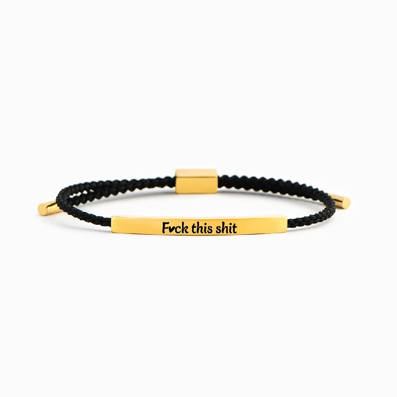 Shop Handcrafted Jewelry At Special Promotional Rates F♡ck This Shit - Motivational Tube Bracelet Shop Handcrafted Jewelry At Special Promotional Rates F♡ck This Shit - Motivational Tube Bracelet