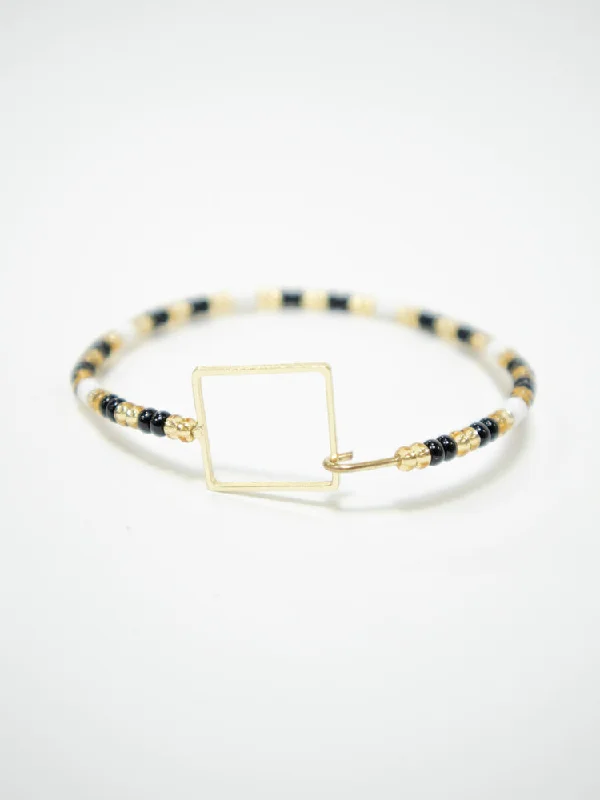 Bestselling Jewelry At Special Promotional Rates Foursided Beaded Bracelet - Gold