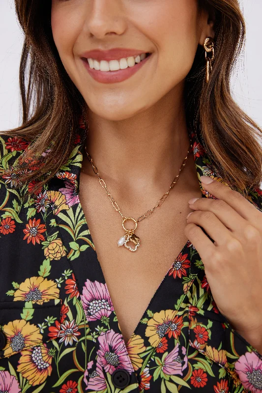 Limited-Stock Jewelry Sale – Once It's Gone, It's Gone Francis Open Clover Pearl Choker