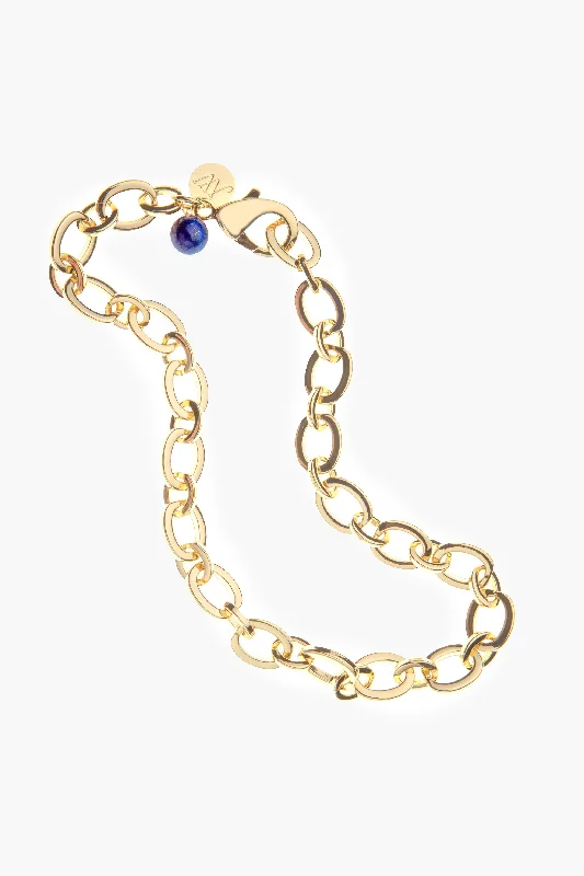 Luxury Jewelry Sale – Elegant Styles At Unbeatable Prices Chunky Link Chain with Lapis Bead Luxury Jewelry Sale – Elegant Styles At Unbeatable Prices Chunky Link Chain with Lapis Bead