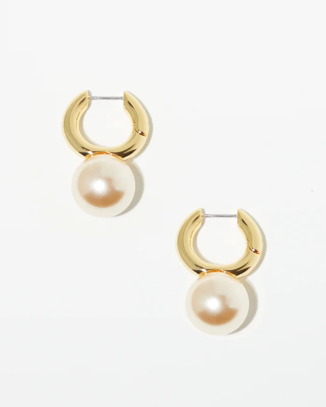Premium Jewelry At Special Low Prices For A Limited Time Golden Pearl Hoops