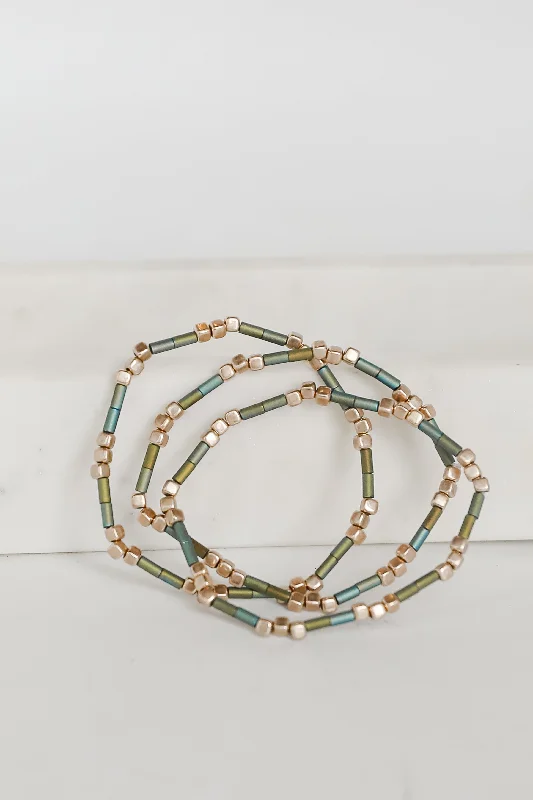 Affordable Luxury Jewelry For Every Occasion Hannah Green Beaded Bracelet Set