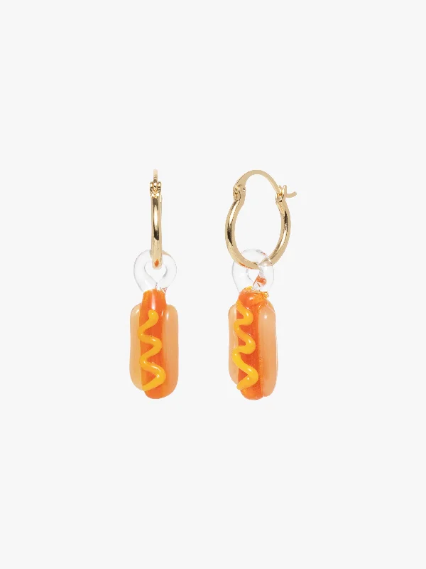 Affordable Elegance – Special Jewelry Sale Now Live Hot Dog Hoops - Brown