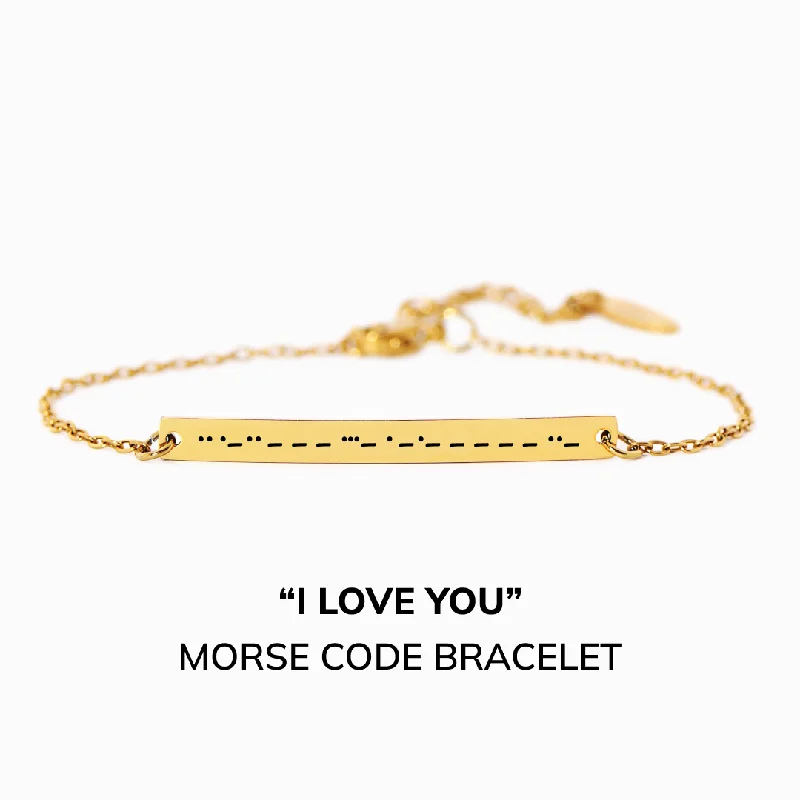 Trending Jewelry Now At Unbeatable Prices I Love You - Morse Code Bracelet