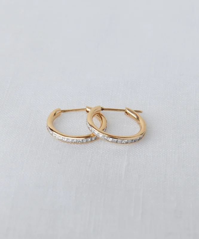Timeless Elegance At Unbelievable Discounts Iris Diamond Hoops