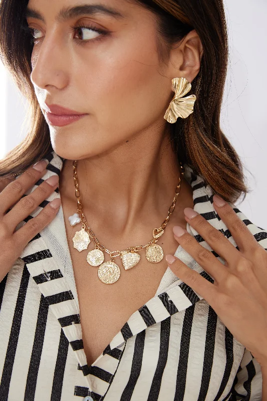 Trending Jewelry Styles Now At Limited-Time Discounts Josie Multi Charm Coin Necklace Trending Jewelry Styles Now At Limited-Time Discounts Josie Multi Charm Coin Necklace