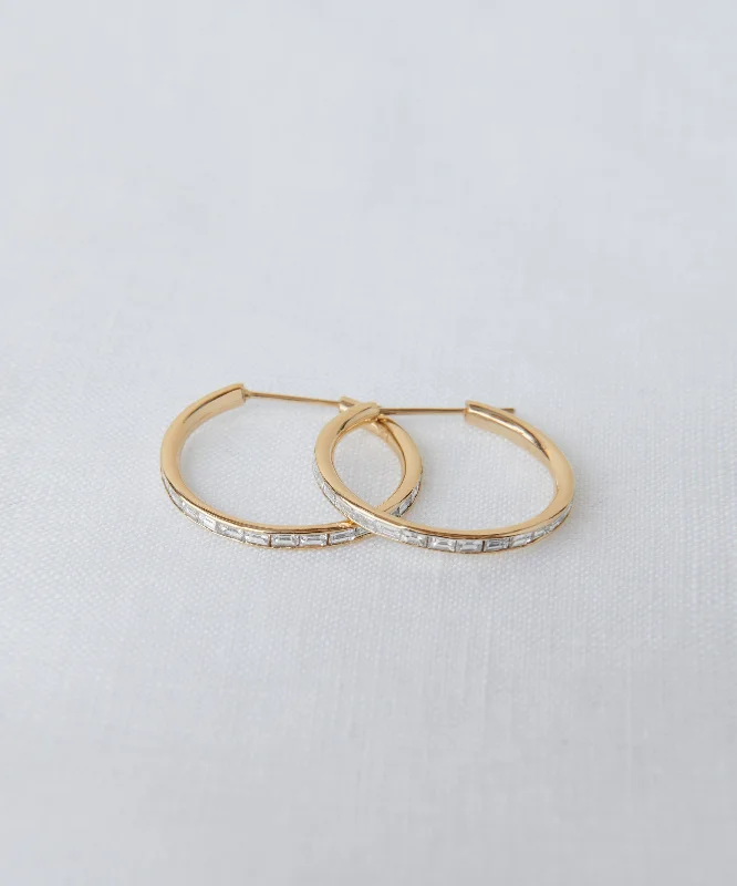 Unique Jewelry For Less – Shop The Sale Now June Baguette Hoops