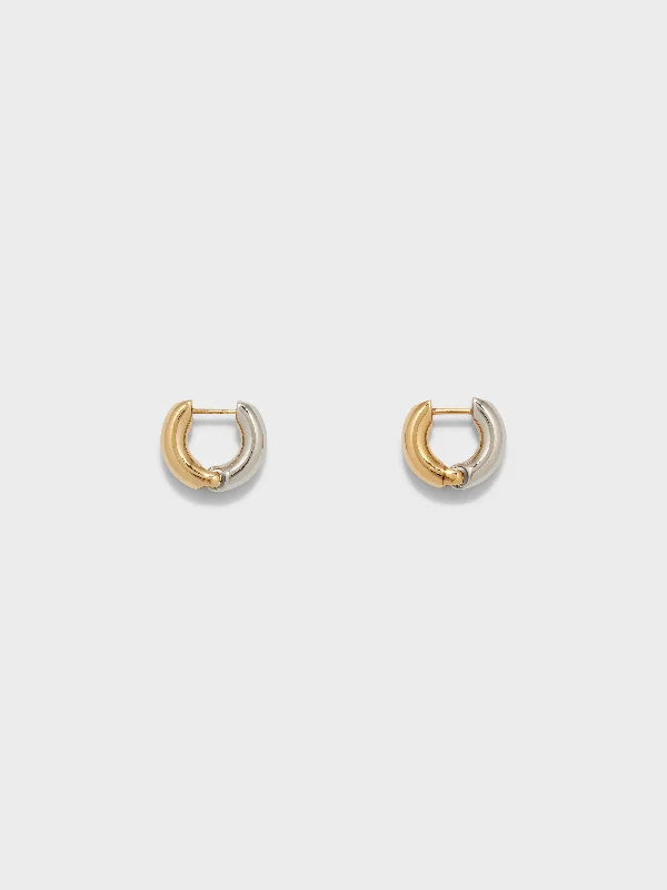Bold And Beautiful Jewelry Now At Irresistible Prices Laurie Small 18kt Gold and Palladium-Plated Hoop Earrings Bold And Beautiful Jewelry Now At Irresistible Prices Laurie Small 18kt Gold and Palladium-Plated Hoop Earrings
