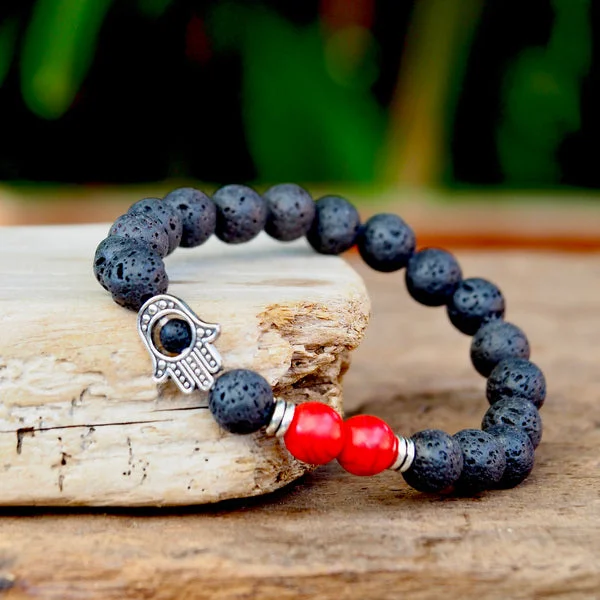 Sparkle More For Less – Jewelry Sale Happening Now Lava , hand of Fatima armband