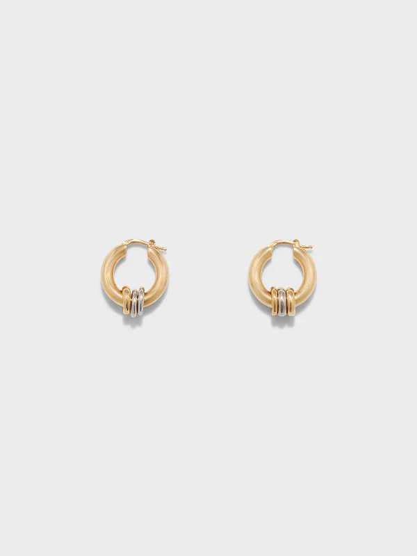 Adjustable Charm Bracelets For A Perfect Fit Lenny 18kt Gold-Plated Hoop Earrings