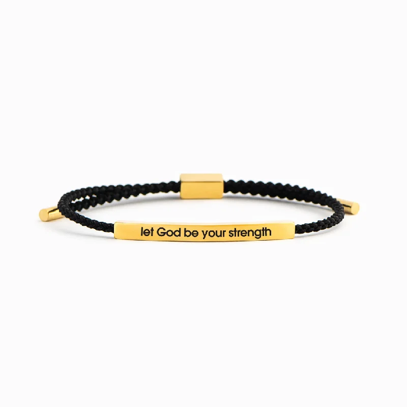 Premium Jewelry, Premium Discounts – Act Fast Let God Be Your Strength - Motivational Tube Bracelet Premium Jewelry, Premium Discounts – Act Fast Let God Be Your Strength - Motivational Tube Bracelet