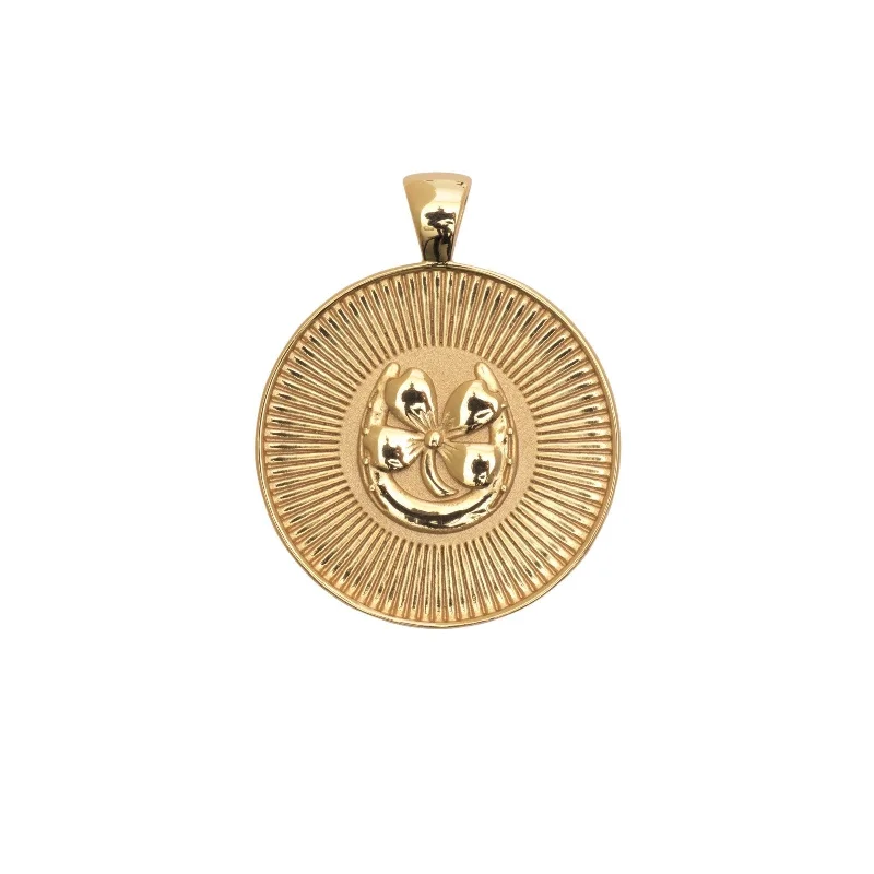 Waterproof Stainless Steel Jewelry For Lasting Beauty LUCKY JW Original Pendant Coin Waterproof Stainless Steel Jewelry For Lasting Beauty LUCKY JW Original Pendant Coin