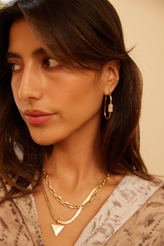 Limited-Stock Jewelry Sale – Once It's Gone, It's Gone Marcel Triangle Charm Chain Layer Necklace Limited-Stock Jewelry Sale – Once It's Gone, It's Gone Marcel Triangle Charm Chain Layer Necklace