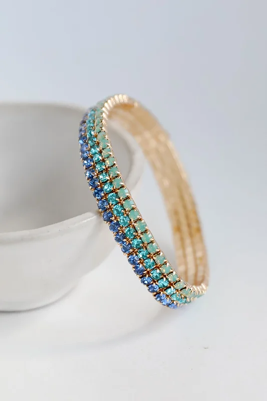 High-End Jewelry, Now More Affordable Than Ever FINAL SALE - Melanie Blue Rhinestone Bracelet High-End Jewelry, Now More Affordable Than Ever FINAL SALE - Melanie Blue Rhinestone Bracelet